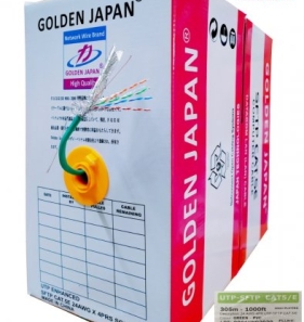 Dây cáp mạng máy tính SFTP Cat 5e hiệu Golden Japan 305m/c (Cuộn)   