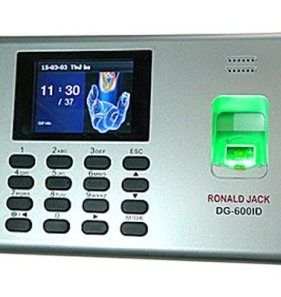 MÁY CHẤM CÔNG VÂN TAY + THẺ CẢM ỨNG RONALD JACK DG600ID    