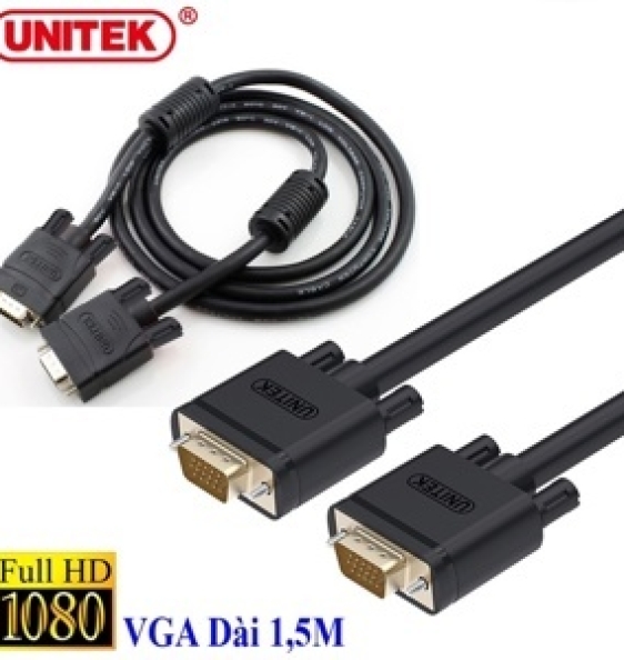 CÁP VGA HD15 - 1.5M UNITEK (Y-C 503G) 