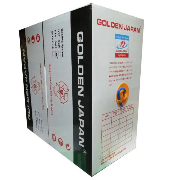 Dây cáp mạng GOLDEN JAPAN  FTP CAT 6 (Màu xanh dương)