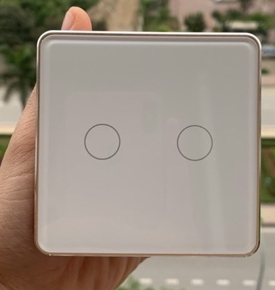 Công tắc thông minh mặt kính cảm ứng Zigbee Tuya Mặt Vuông