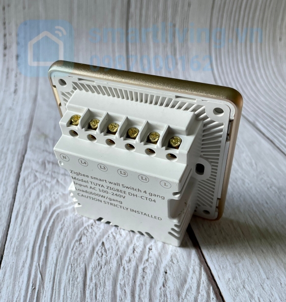 Công tắc thông minh mặt kính cảm ứng Zigbee Tuya Mặt Vuông